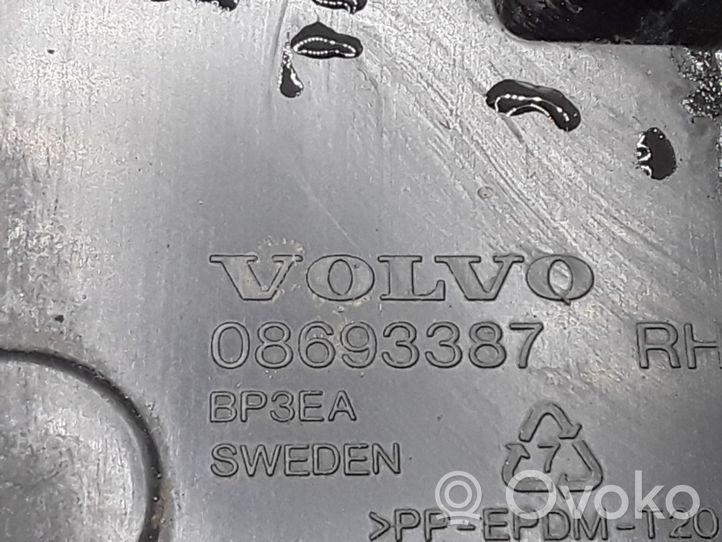 Volvo S60 Staffa di rinforzo montaggio del paraurti posteriore 08693387