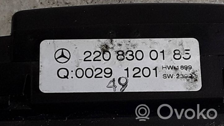 Mercedes-Benz S W220 Panel klimatyzacji 2208300185