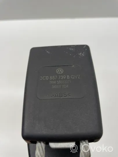 Volkswagen PASSAT B6 Boucle de ceinture de sécurité arrière centrale 3C0857739B