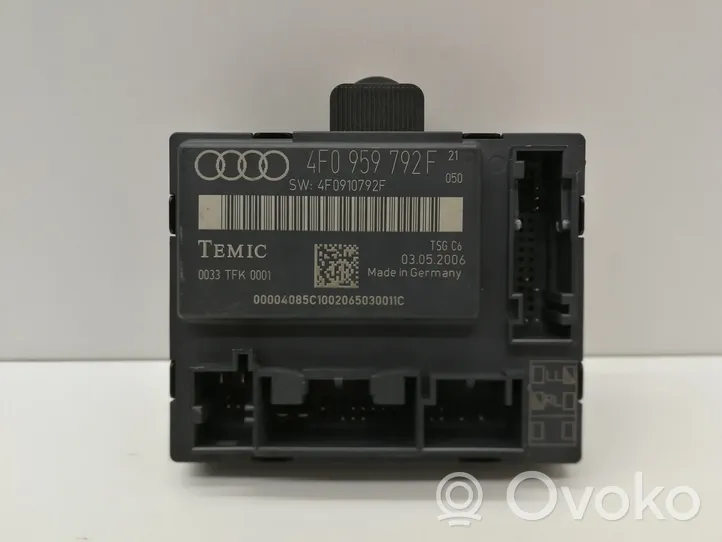 Audi A6 S6 C6 4F Door control unit/module 4F0959792F