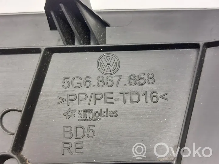 Volkswagen Golf VII Moldura protectora del maletero/compartimento de carga 5G6867658