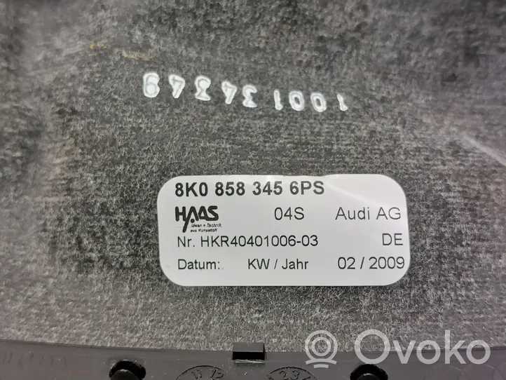 Audi A4 S4 B8 8K Ohjauspyörän pylvään verhoilu 8K08583456PS