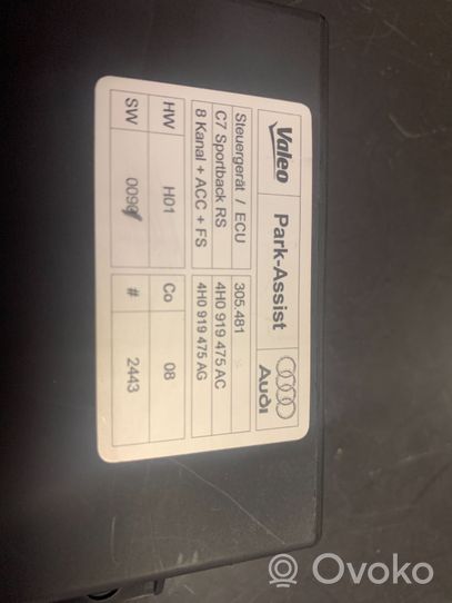 Audi RS7 C7 Parking PDC control unit/module 4H0919475AC
