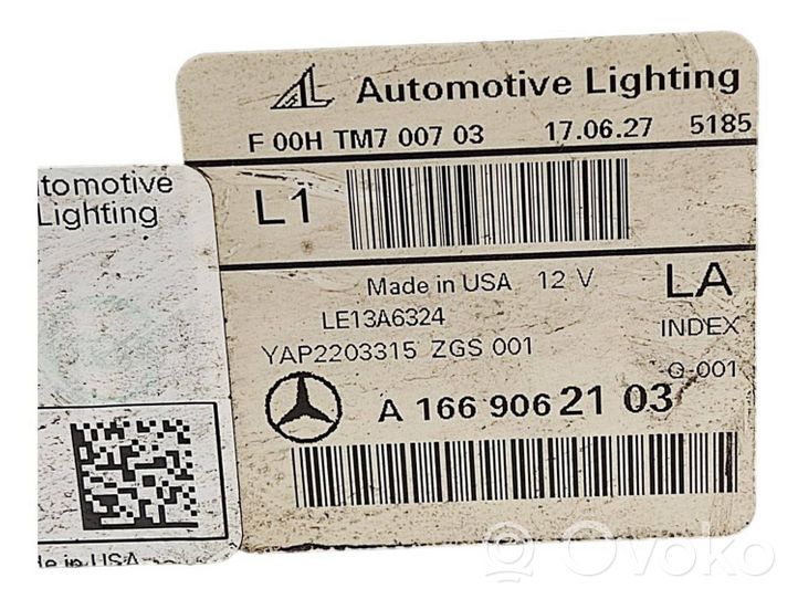 Mercedes-Benz GLE (W166 - C292) Lampa przednia A1669062103