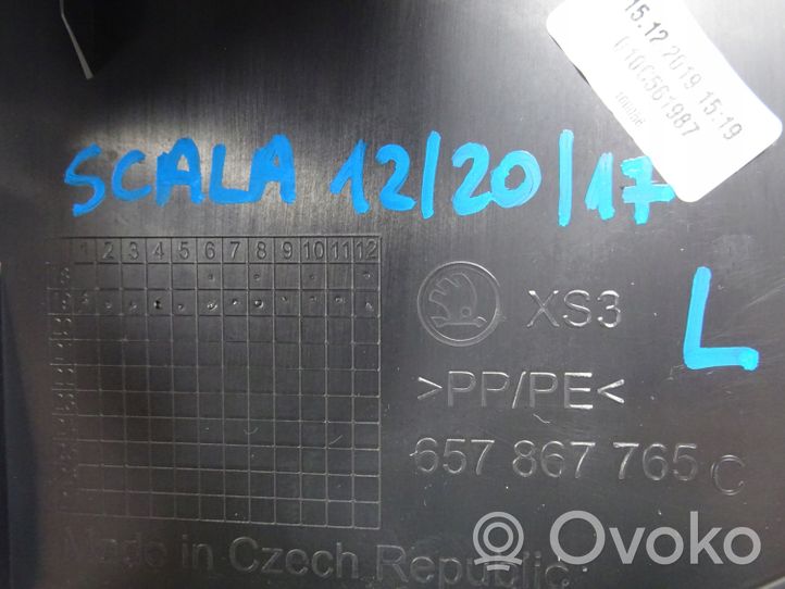 Skoda Scala Osłona górna fotela tylnego 657867765C