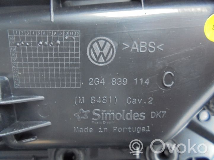 Volkswagen Polo VI AW Garniture panneau de porte arrière 2G6867212L