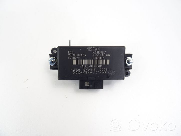 Nissan Juke II F16 Pysäköintitutkan (PCD) ohjainlaite/moduuli 285386PA0A