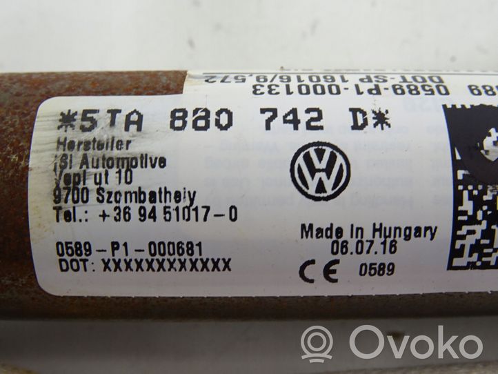 Volkswagen Touran III Airbag de toit 5TA880742D