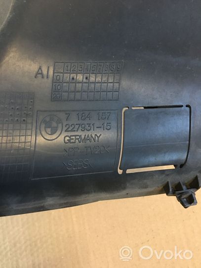 BMW 7 F01 F02 F03 F04 Déflecteur d'air de radiateur de refroidissement 7184157