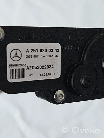 Mercedes-Benz GL X164 Вентиляционный/стеклянный механизм A2518200342