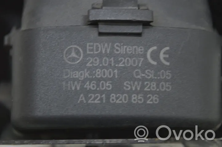 Mercedes-Benz S W221 Allarme antifurto A2215400373