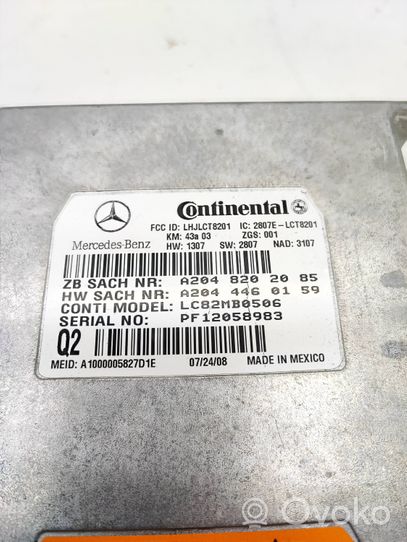 Mercedes-Benz ML W164 Puhelimen käyttöyksikkö/-moduuli A2048202085