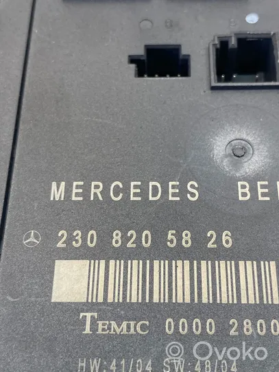 Mercedes-Benz SL R230 Oven ohjainlaite/moduuli 2308205826