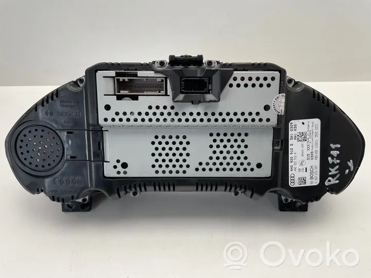 Audi A8 S8 D4 4H Tachimetro (quadro strumenti) 4H0920910D