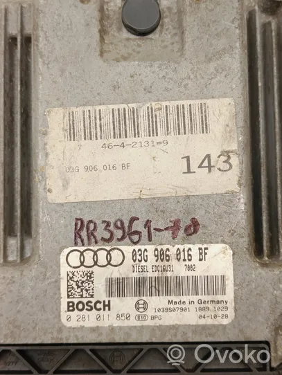 Audi A6 S6 C6 4F Moottorin ohjainlaite/moduuli 03G906016BF