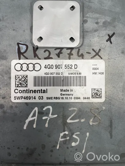 Audi A7 S7 4G Calculateur moteur ECU 4G0907552D