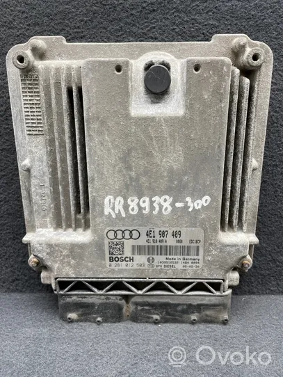 Audi A8 S8 D3 4E Calculateur moteur ECU 4E1907409