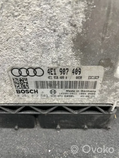 Audi A8 S8 D3 4E Sterownik / Moduł ECU 4E1907409