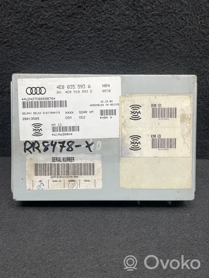 Audi A8 S8 D3 4E Pääyksikkö multimedian ohjaus 4E0035593A