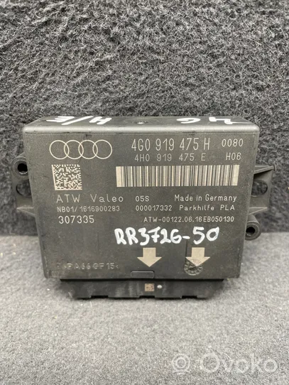 Audi A6 S6 C7 4G Pysäköintitutkan (PCD) ohjainlaite/moduuli 4G0919475H