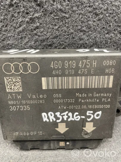 Audi A6 S6 C7 4G Pysäköintitutkan (PCD) ohjainlaite/moduuli 4G0919475H