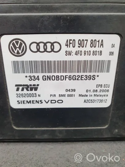 Audi A6 S6 C6 4F Moduł / Sterownik hamulca 4F0907801A