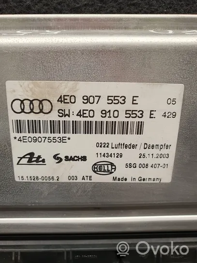 Audi A8 S8 D3 4E Jousituksen ohjainlaite/moduuli 4E0907553E