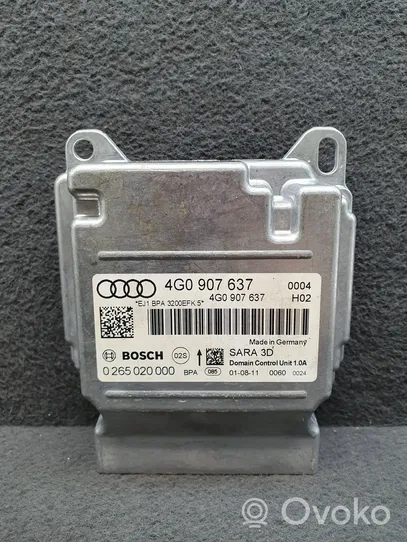 Audi A7 S7 4G ESP (stabilumo sistemos) daviklis (išilginio pagreičio daviklis) 4G0907637