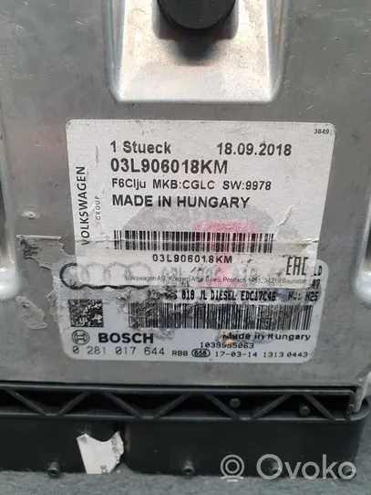 Audi A4 S4 B8 8K Engine control unit/module 03L906018KM