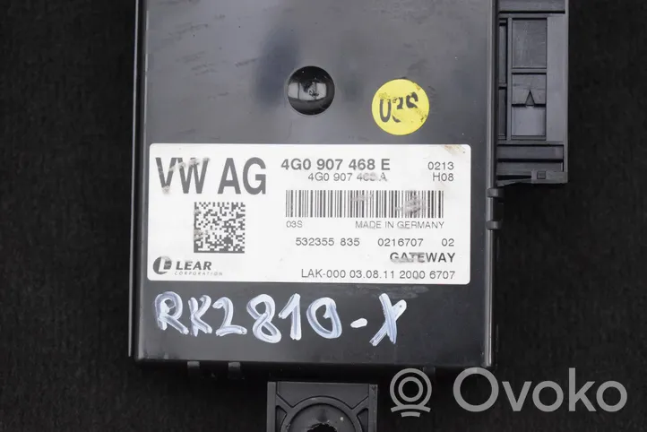 Audi A7 S7 4G Gateway valdymo modulis 4G0907468E