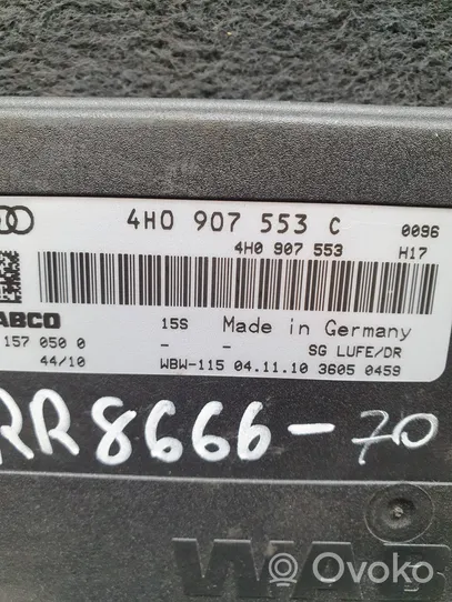 Audi A8 S8 D4 4H Sterownik / Moduł zawieszenia pneumatycznego 4H0907553C