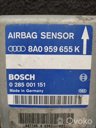 Audi 80 90 S2 B4 Sterownik / Moduł Airbag 8A0959655K