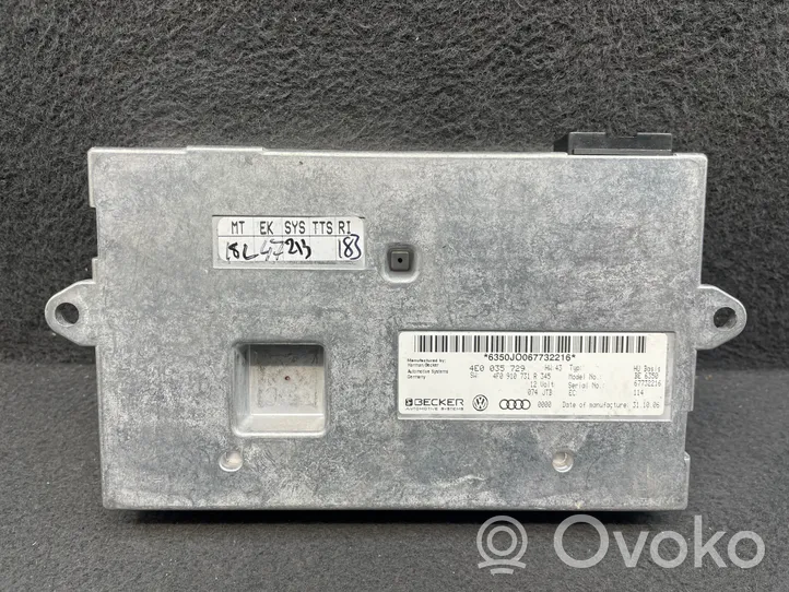 Audi A6 S6 C6 4F MMI valdymo blokas 4E0035729