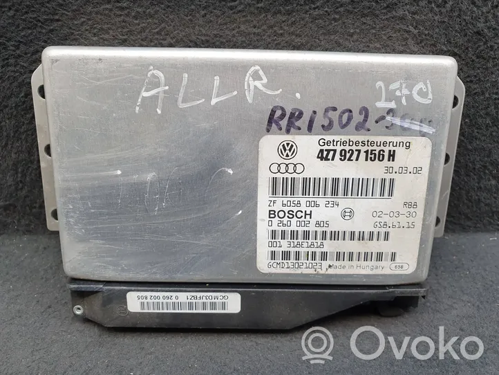 Audi A6 Allroad C5 Module de contrôle de boîte de vitesses ECU 4Z7927156H