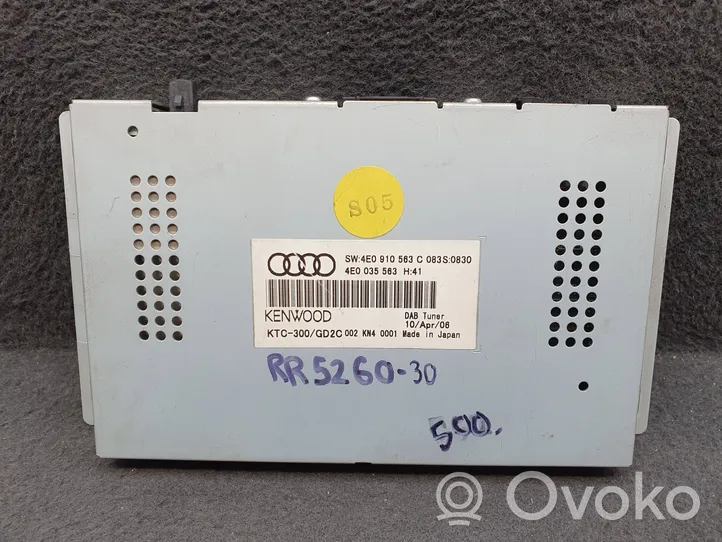 Audi A8 S8 D3 4E Unità principale autoradio/CD/DVD/GPS 4E0910563C