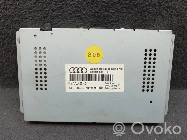 Audi Q7 4L Radio/CD/DVD/GPS-pääyksikkö 4E0910563B
