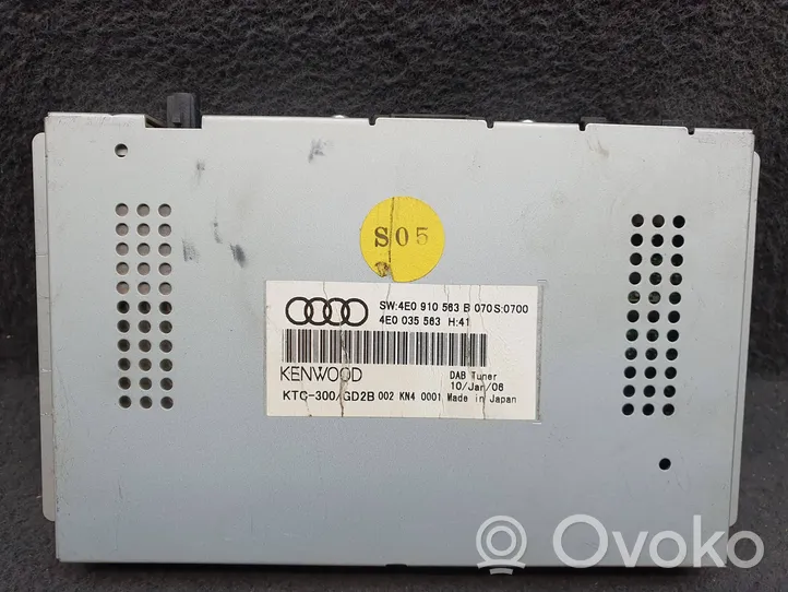 Audi Q7 4L Radio/CD/DVD/GPS-pääyksikkö 4E0910563B