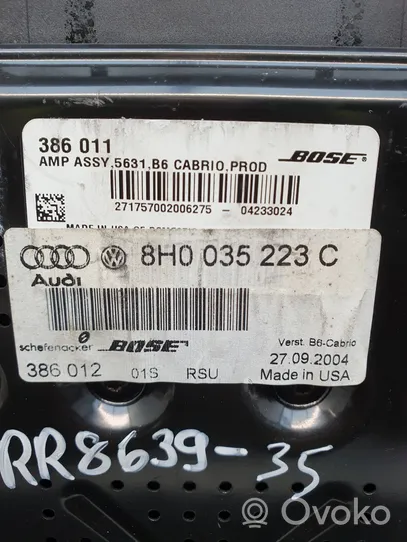 Audi A4 S4 B6 8E 8H Amplificateur de son 8H0035223C