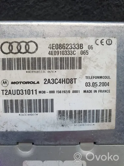 Audi A8 S8 D3 4E Autres unités de commande / modules 4E0862333B