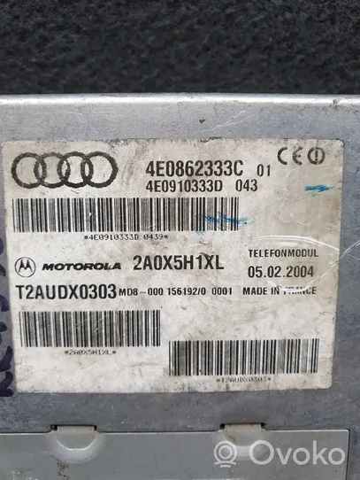 Audi A8 S8 D3 4E Muut ohjainlaitteet/moduulit 4E0862333C