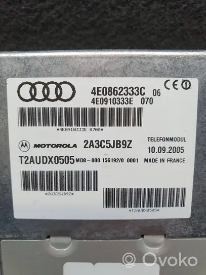 Audi A6 S6 C6 4F Muut ohjainlaitteet/moduulit 4E0862333C