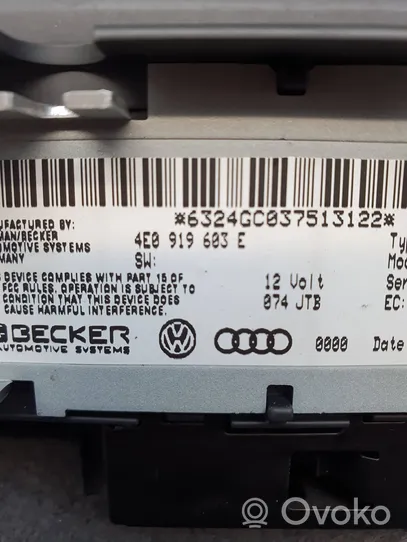 Audi A8 S8 D3 4E Monitor / wyświetlacz / ekran 4E0919603E