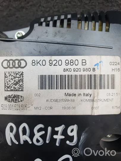 Audi A4 S4 B8 8K Tachimetro (quadro strumenti) 8K0920980B
