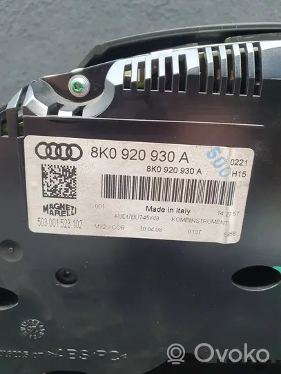 Audi A4 S4 B8 8K Tachimetro (quadro strumenti) 8K0920930A