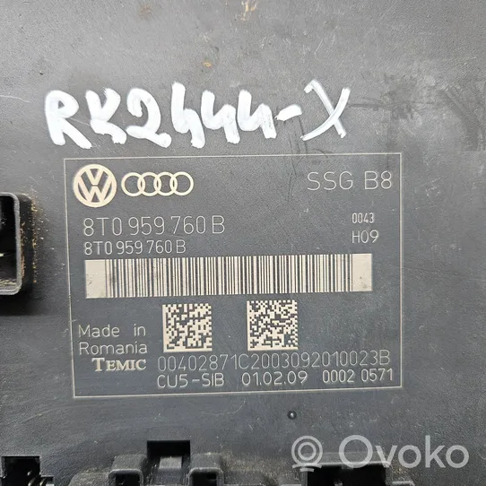 Audi A5 8T 8F Модуль управления сидением 8T0959760B