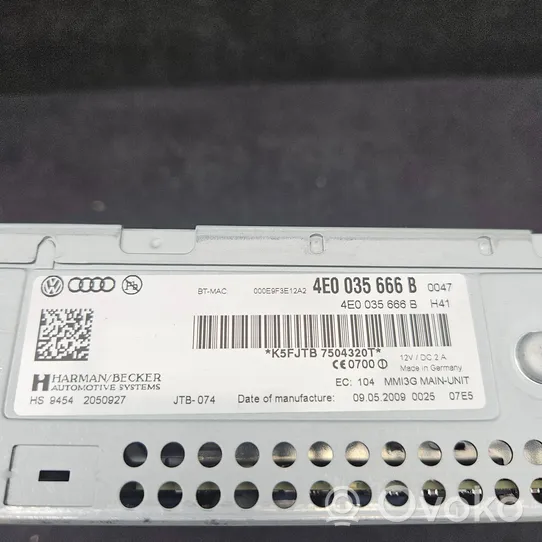 Audi A6 S6 C6 4F CD/DVD keitiklis 4E0035666B