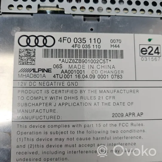 Audi A6 S6 C6 4F Caricatore CD/DVD 4F0035110