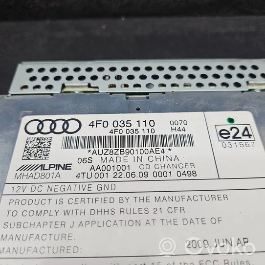 Audi A6 S6 C6 4F CD/DVD changer 4F0035110