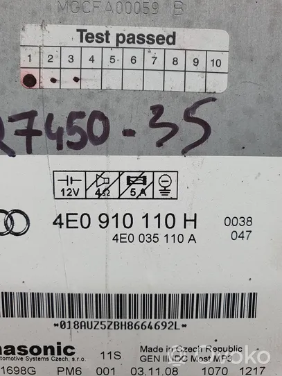 Audi A6 S6 C6 4F CD/DVD keitiklis 4E0910110H