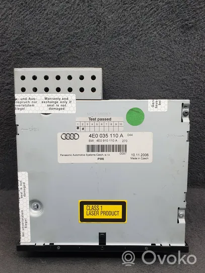 Audi A8 S8 D3 4E CD/DVD keitiklis 4E0035110A